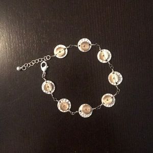 Never worn bracelet! Silver and gold.